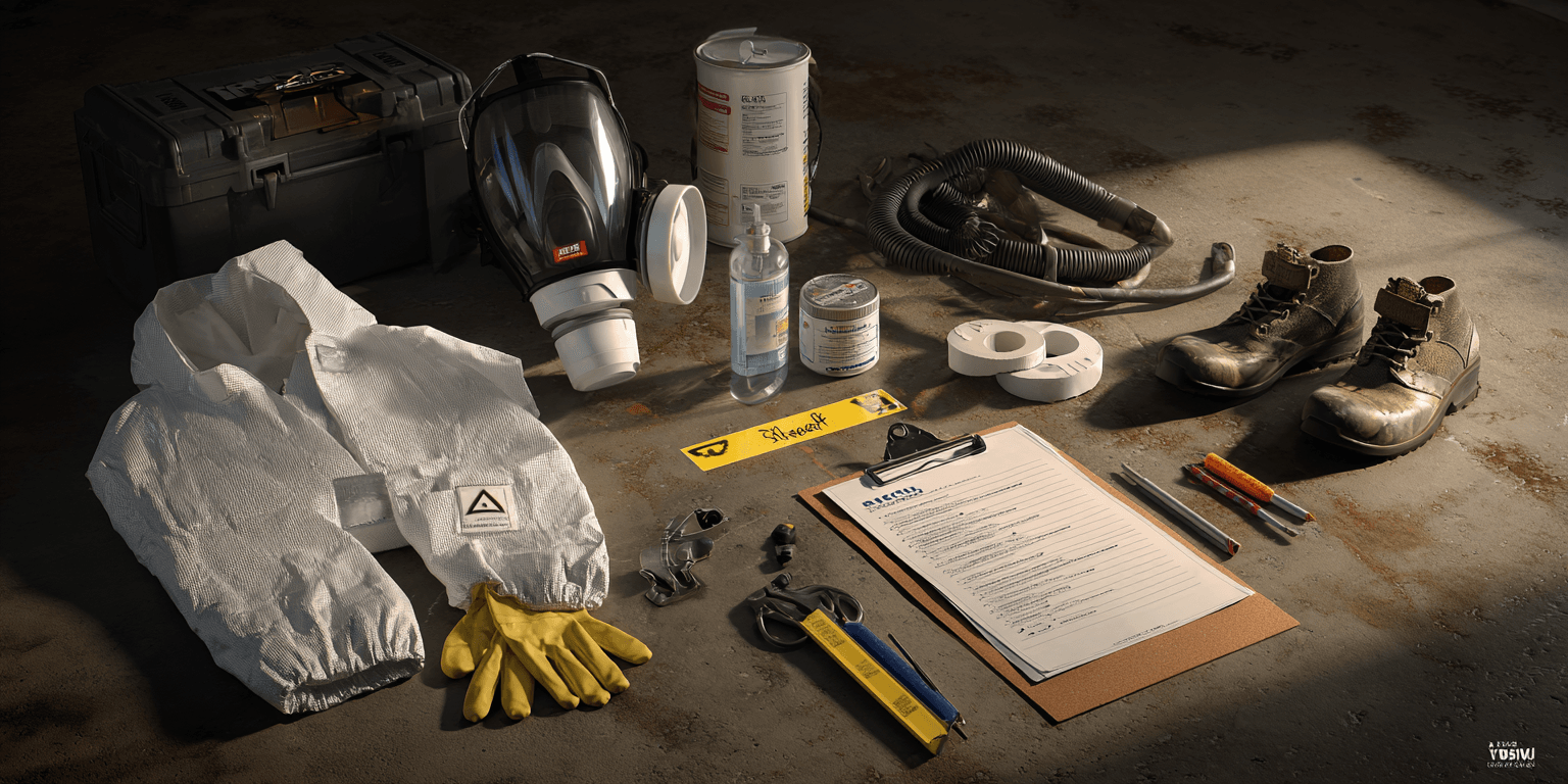 Asbestos removal equipment layflat