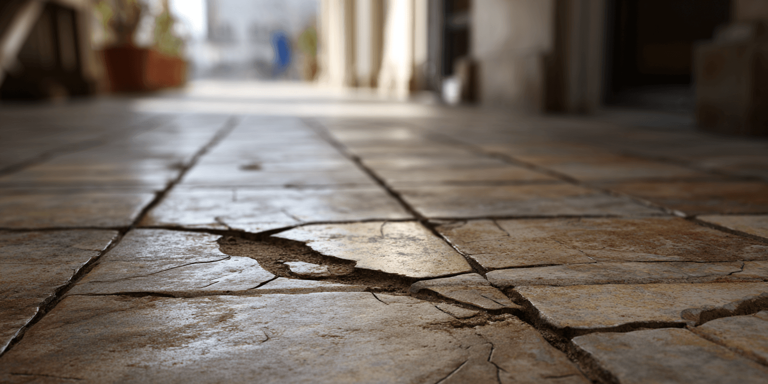 Asbestos vinyl floor tiles risk