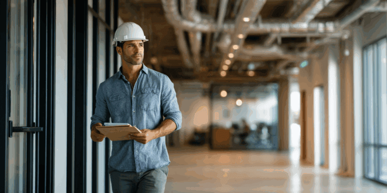 Commercial pre lease inspection office space