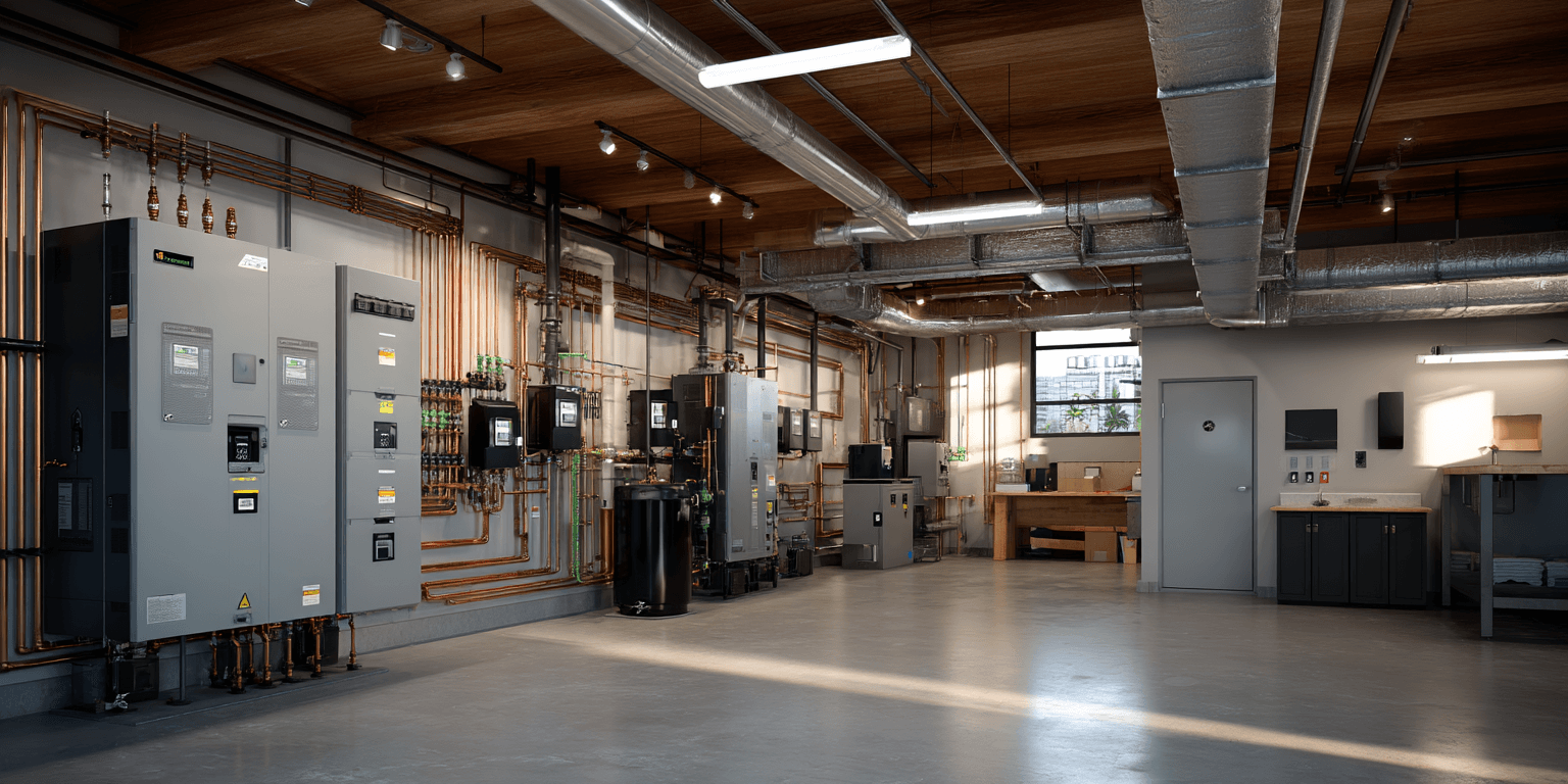 Commercial property mechanical room inspection