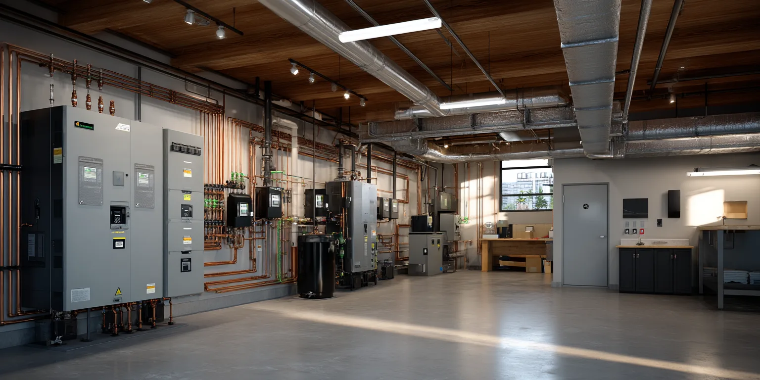 Commercial property mechanical room inspection