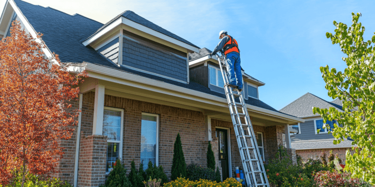 Inspector assessing the roof and foundation of a North Texas home, addressing common home inspection issues.