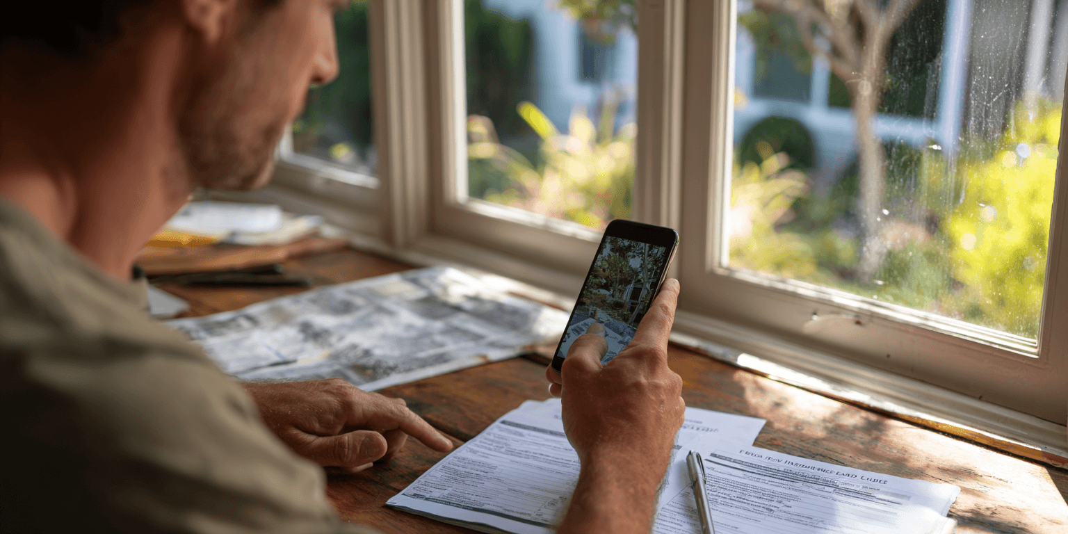 Documenting storm damage homeowner insurance photos