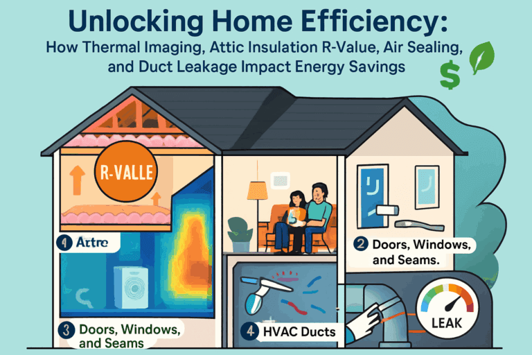 Home efficiency thermal imaging insulation sealing