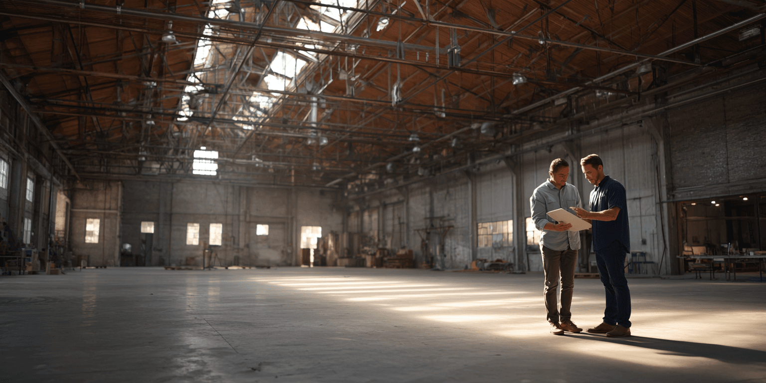 Inspector client review commercial property