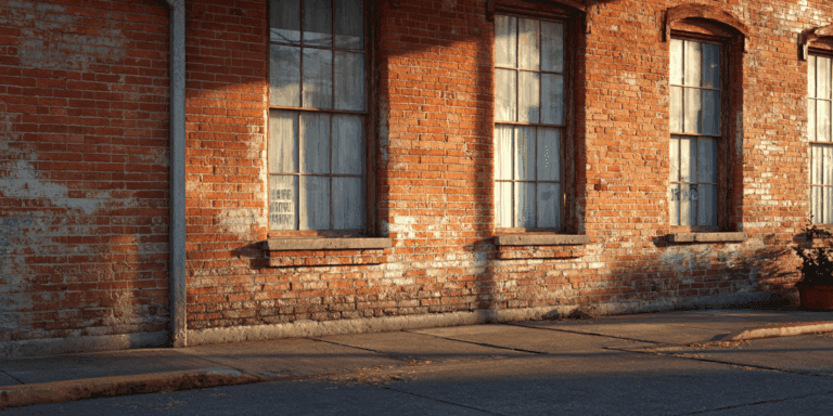 Exterior of an aging commercial building, representing hidden plumbing risks beneath the surface.