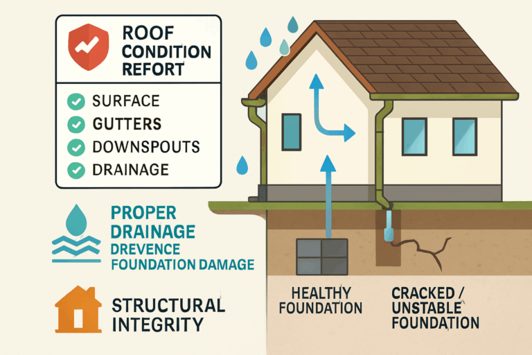 Roof condition reports foundation health