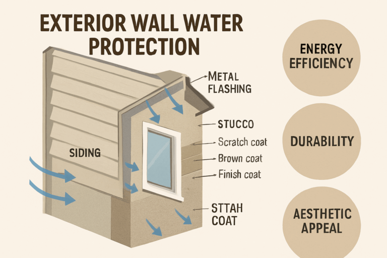 Siding stucco flashing guide