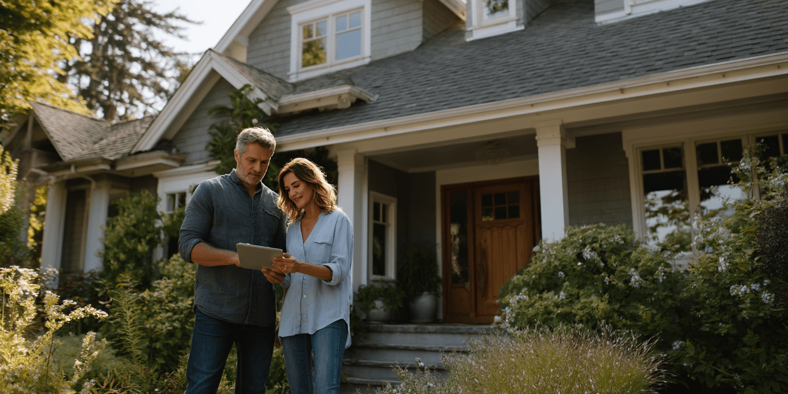 Storm inspection review with homeowner