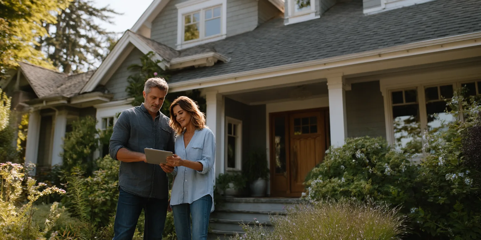 Storm inspection review with homeowner